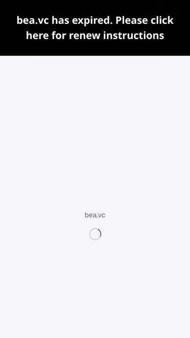 Screenshot of bea.vc