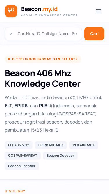 Screenshot of beacon.my.id