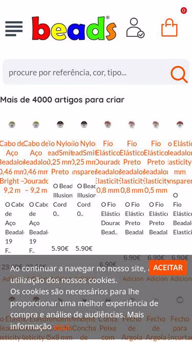 Screenshot of beads.pt