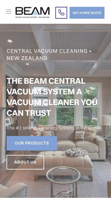Screenshot of beam.co.nz
