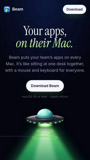 Screenshot of beam.ws