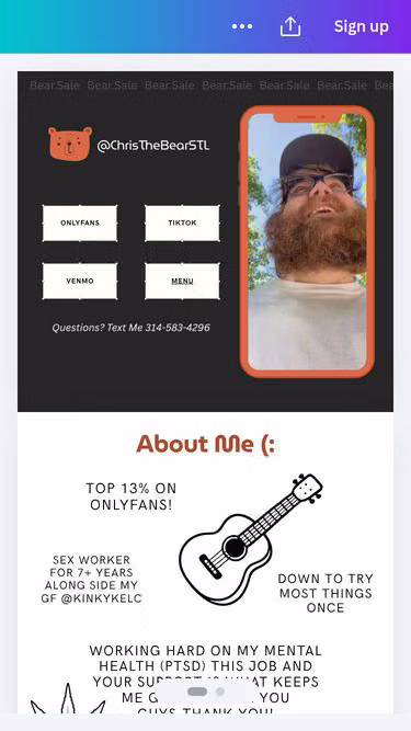 Screenshot of bear.sale