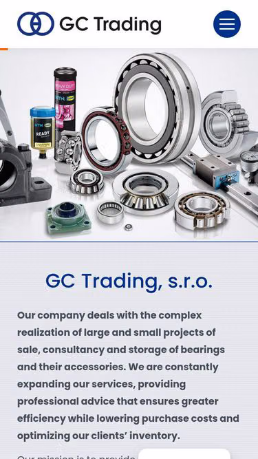 Screenshot of bearing.eu