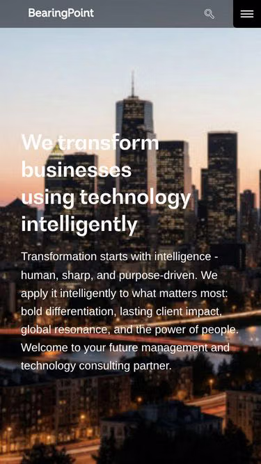Screenshot of bearingpoint.mg