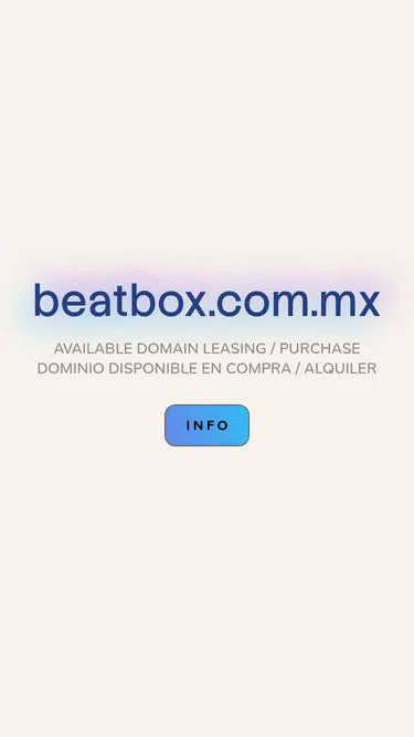 Screenshot of beatbox.com.mx