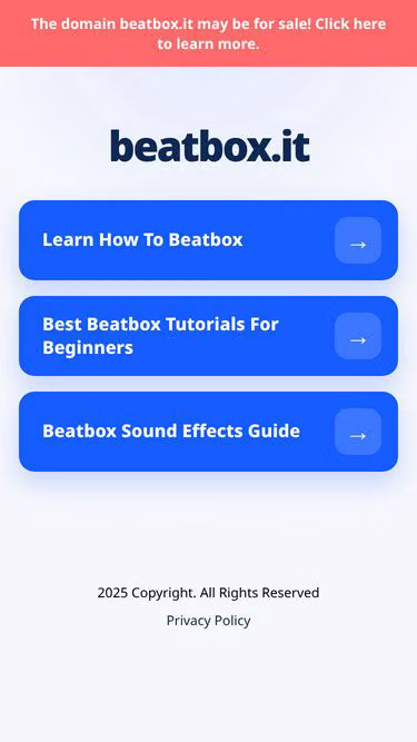 Screenshot of beatbox.it