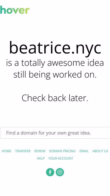 Screenshot of beatrice.nyc