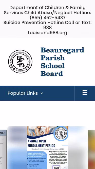 Screenshot of beau.k12.la.us