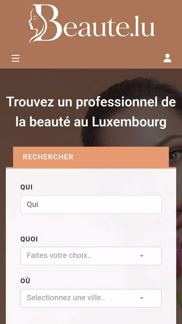 Screenshot of beaute.lu