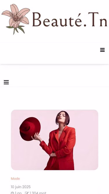 Screenshot of beaute.tn