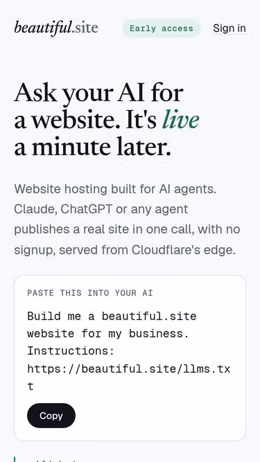 Screenshot of beautiful.site