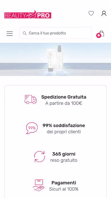 Screenshot of beautypro.it