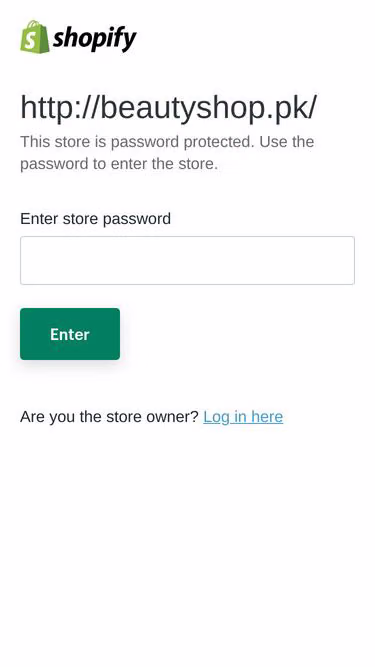 Screenshot of beautyshop.pk