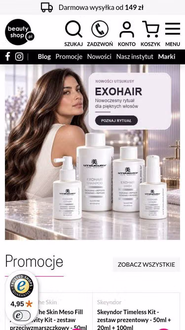 Screenshot of beautyshop.pl