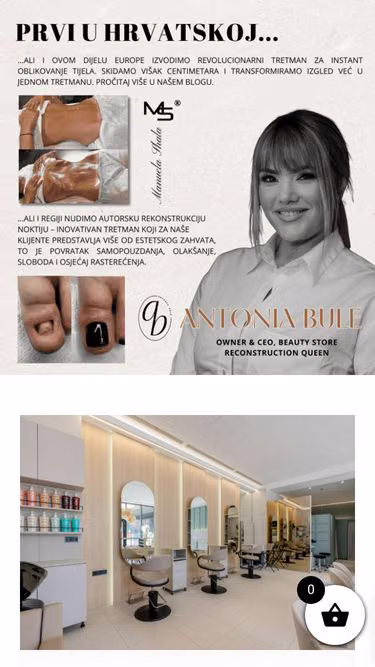 Screenshot of beautystore.hr