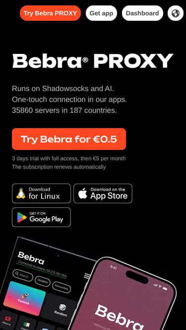 Screenshot of bebra.cx