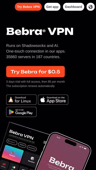 Screenshot of bebra.gs