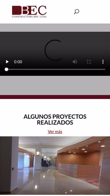 Screenshot of bec.cl
