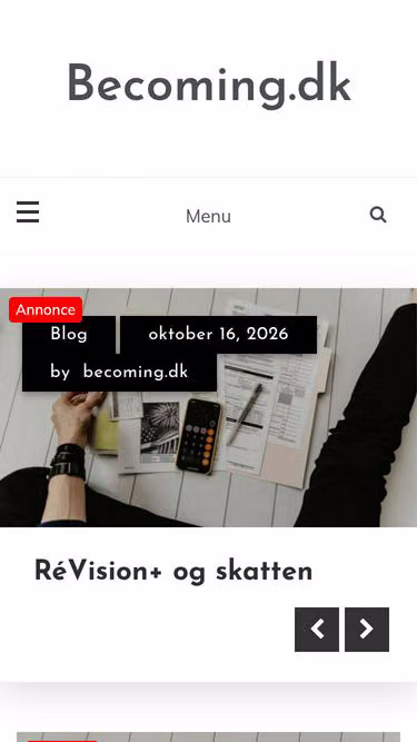 Screenshot of becoming.dk