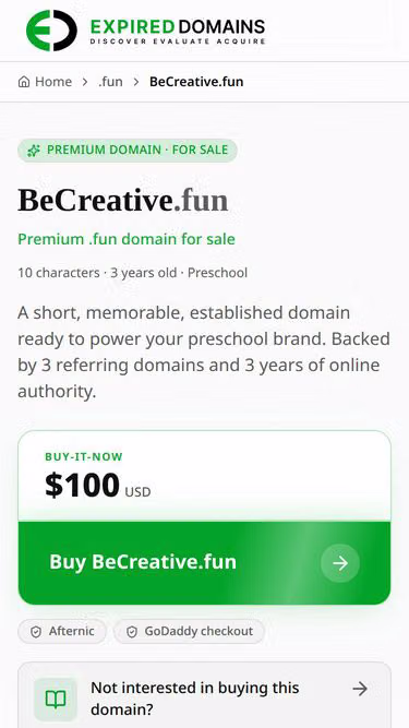 Screenshot of becreative.fun
