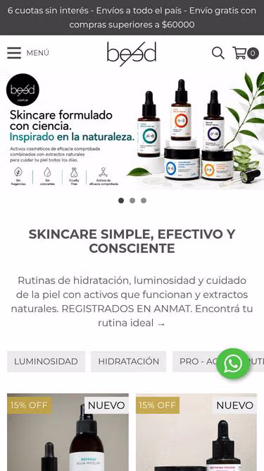 Screenshot of beed.com.ar