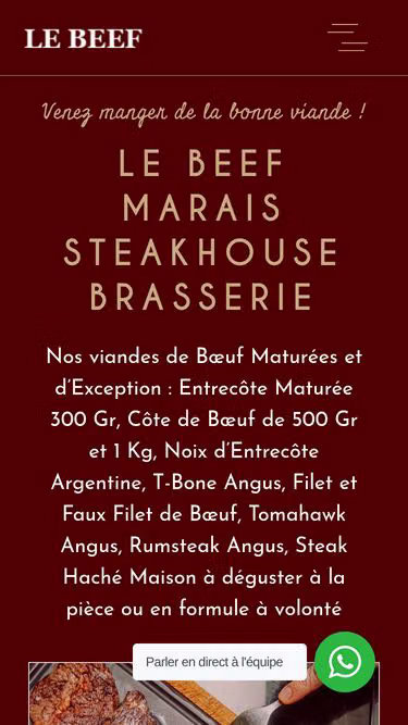 Screenshot of beef.fr