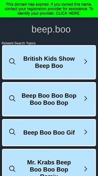 Screenshot of beep.boo