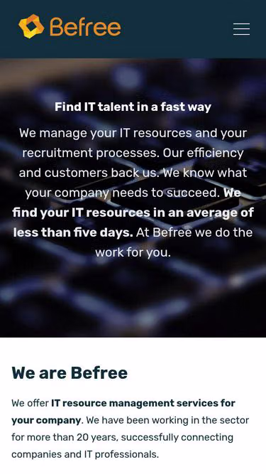 Screenshot of befree.es