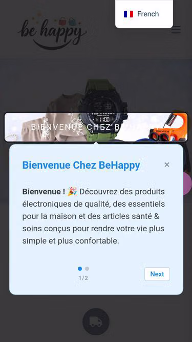 Screenshot of behappy.click