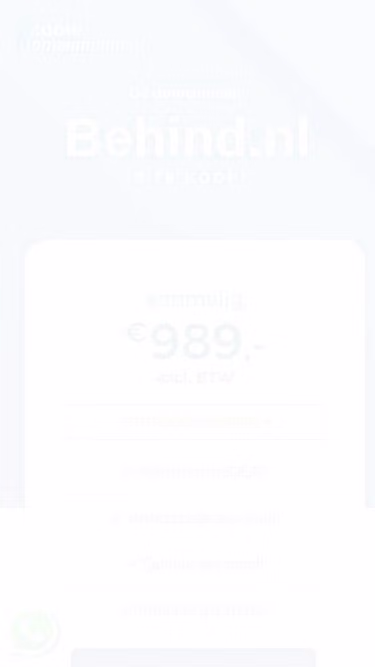 Screenshot of behind.nl