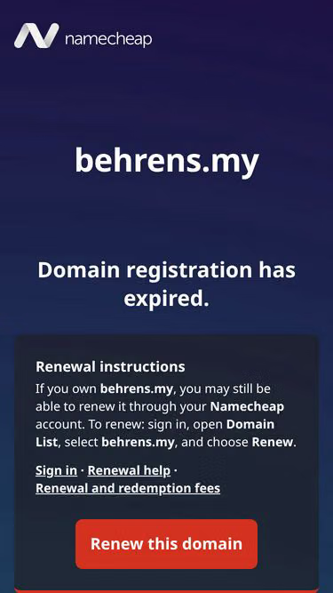 Screenshot of behrens.my