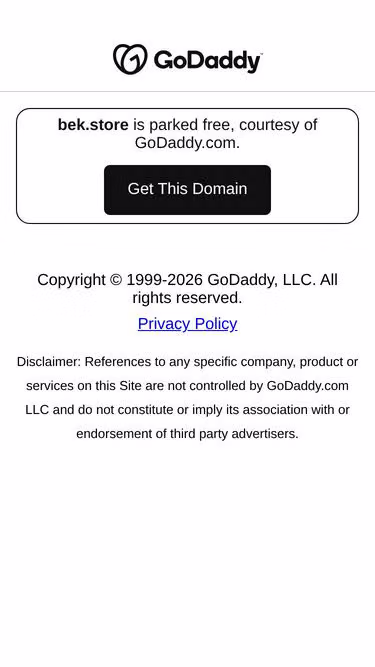 Screenshot of bek.store