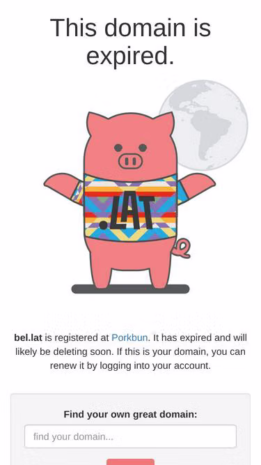 Screenshot of bel.lat