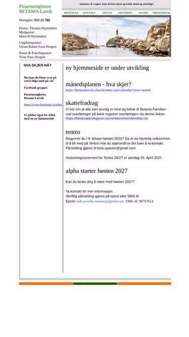 Screenshot of bela.no