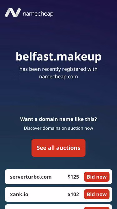 Screenshot of belfast.makeup