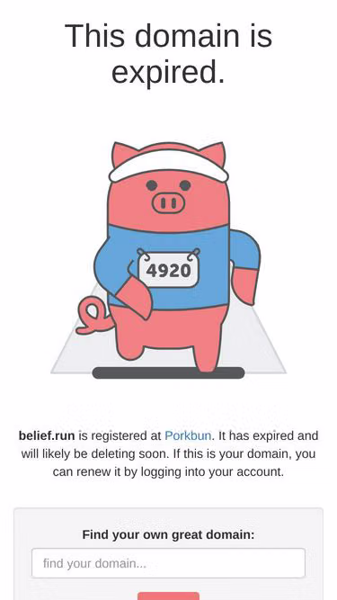 Screenshot of belief.run