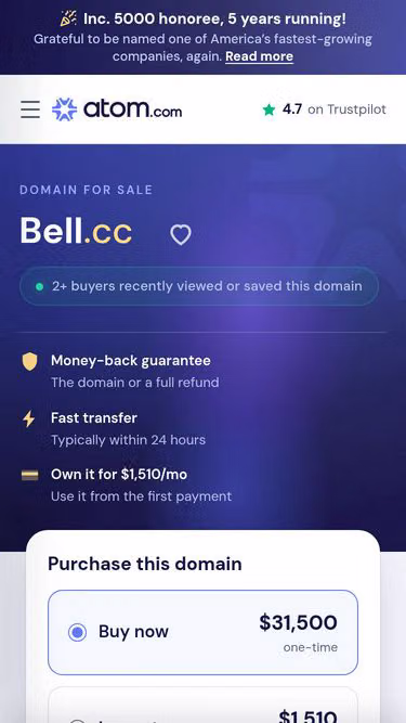 Screenshot of bell.cc