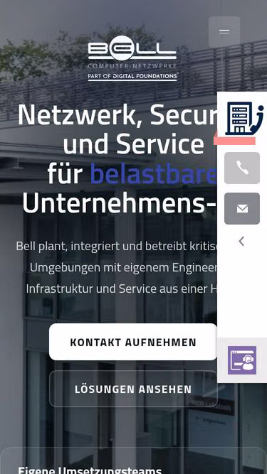 Screenshot of bell.de
