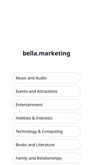 Screenshot of bella.marketing