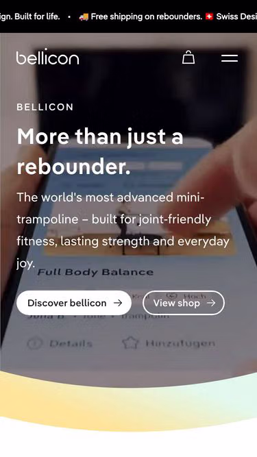 Screenshot of bellicon.dk