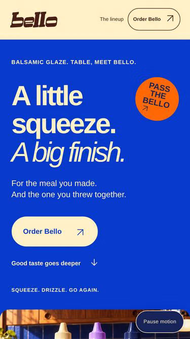 Screenshot of bello.food