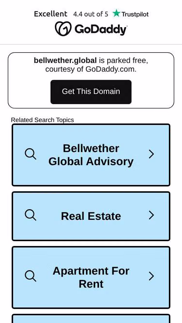 Screenshot of bellwether.global