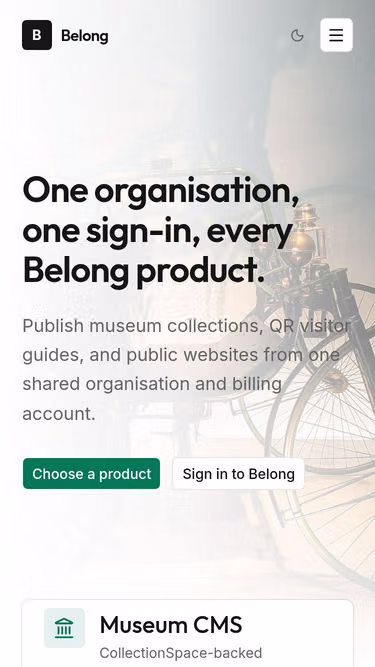 Screenshot of belong.dev