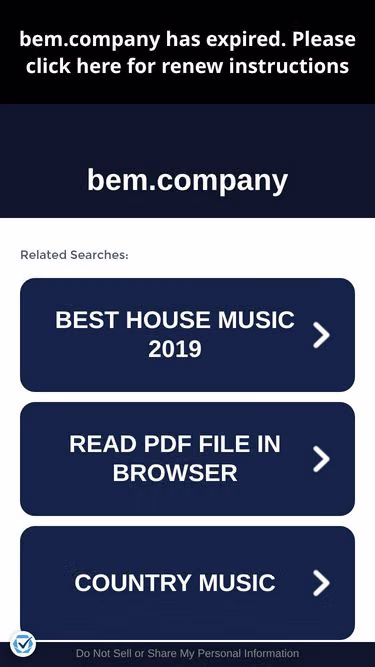 Screenshot of bem.company