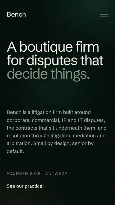 Screenshot of bench.be