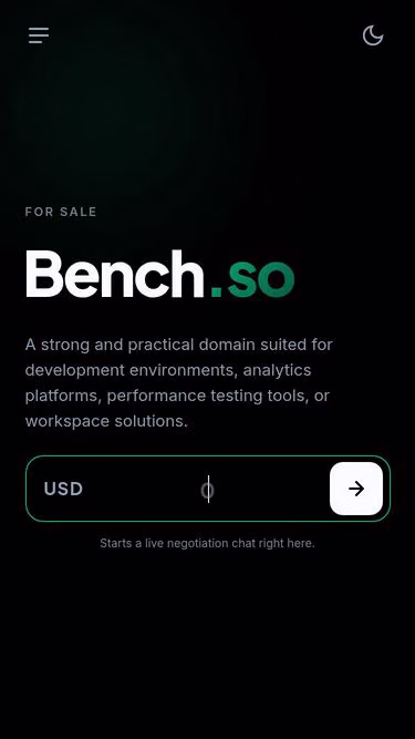 Screenshot of bench.so