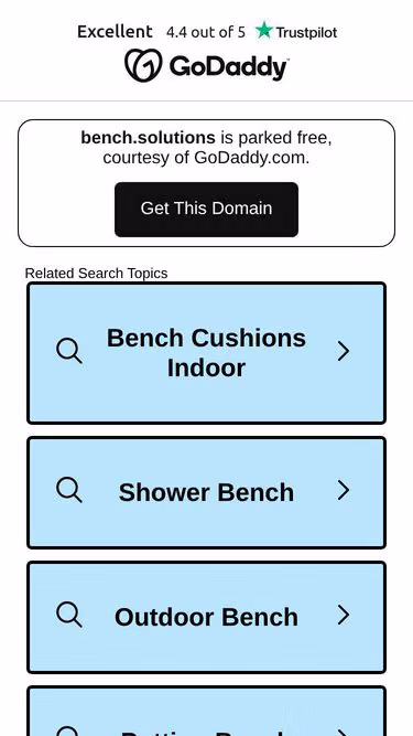 Screenshot of bench.solutions