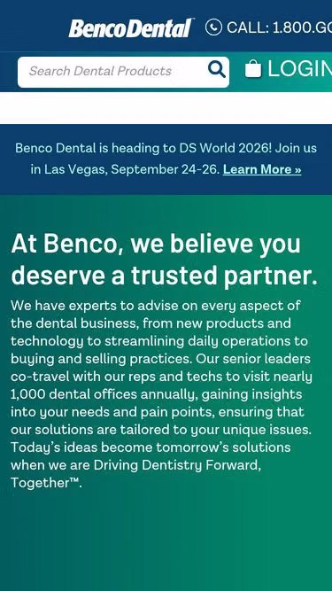 Screenshot of benco.com
