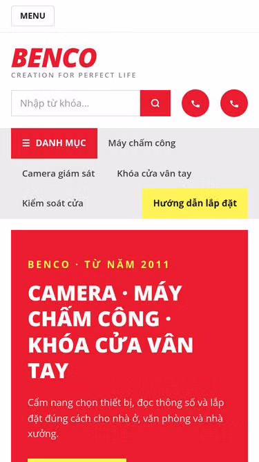 Screenshot of benco.vn