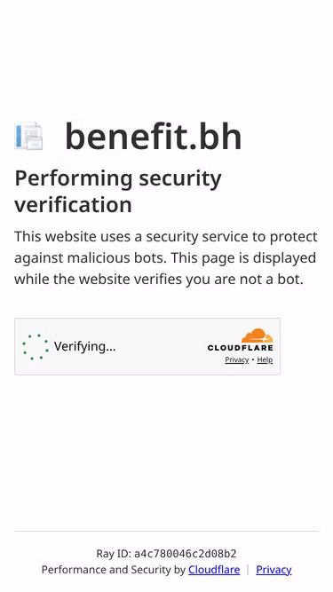 Screenshot of benefit.bh